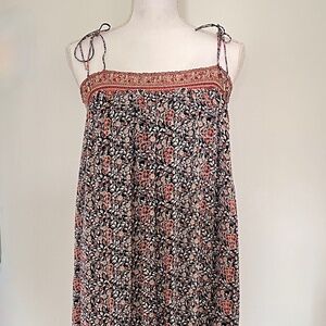 Ulla Johnson Spaghetti Strap 100% Silk Midi Dress
